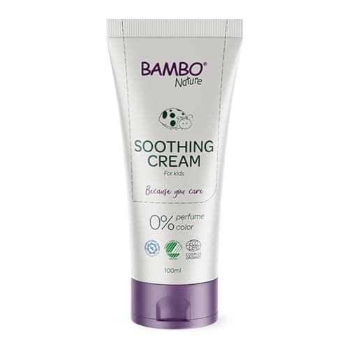 Image of Bambo Nature Soothing Nappy Cream, Newborn Essentials, Eco-Labelled Nappy Cream, Soothes & Restores Irritated Skin, Eco Baby Soothing Cream, Baby Essentials For Newborn, Sustainable & Safe 100ml