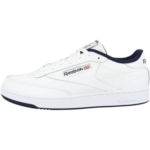 Image of Reebok Unisex Kids Club C 85 Sneaker, Intense White Navy, 2.5 UK Child