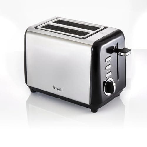 Image of Swan TownHouse 2 Slice Toaster Stainless Steel ST14015 (1, BN (Black))