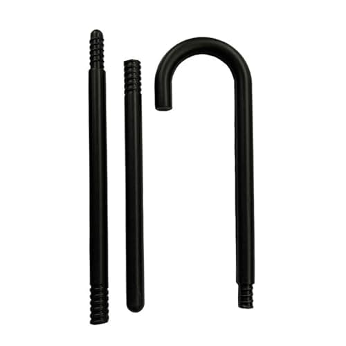 Image of sodeber Magician Cane Black Walking Wand Staff Halloween Cosplay Costume Accessories for Adult Kids Wizard Light Up