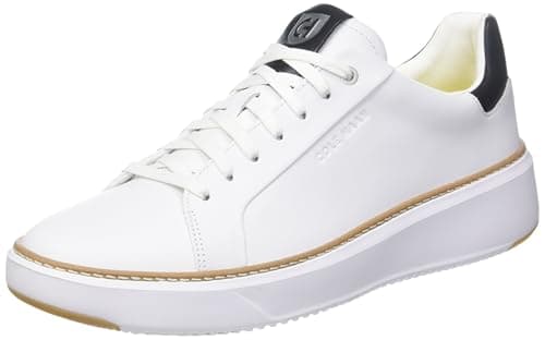 Image of Cole Haan Mens Grandpro Top Spin Court Trainers White 10 UK