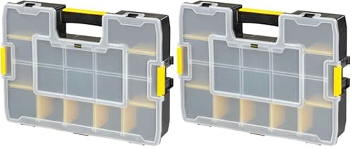 Image of Stanley Professional Organiser, Tool Box, Tool Organiser, Sort Master Seal Tight STA194745 (Pack of 2)
