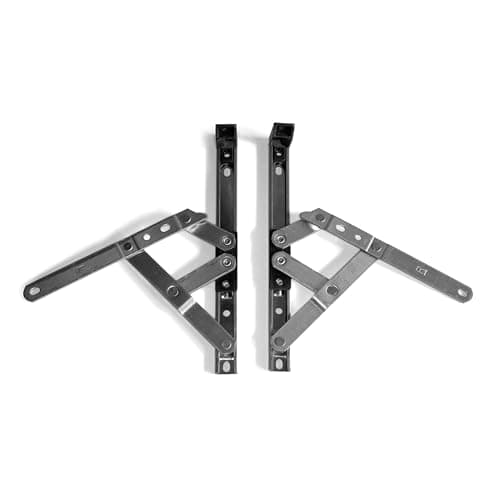 Image of Pair of uPVC Window Hinges, 13mm Stack Height, Double Glazing Friction Stay, Non Handed, Ferretic Steel, Window Stays, Friction Hinges. Top/Side Hung Window Hinge (8 Inch (Top Hung))
