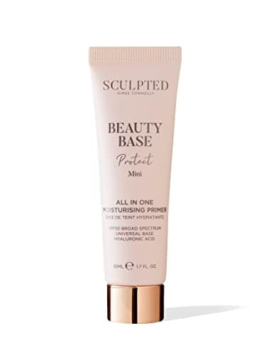 Image of Beauty Base Mini Protect 3-in-1 Primer from Sculpted by Aimee Connolly - 30ml Travel-Friendly, SPF 50 Moisturising Primer to Prep, Protect & Perfect