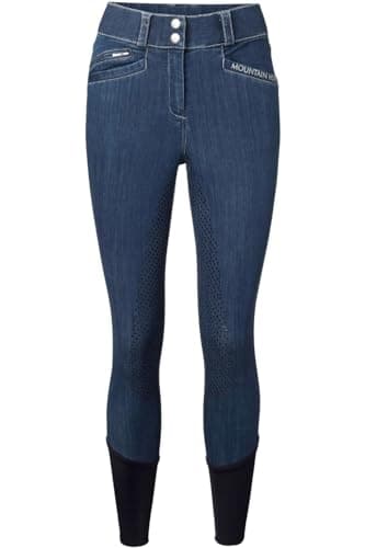 Image of Mountain Horse Womens Dream Denim Full Seat Riding Breeches - Denim Blue