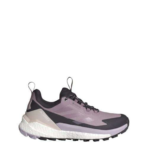 Image of adidas Women's Terrex Free Hiker 2 Gore-tex Hiking Shoes Sneaker, Preloved Fig/Silver Dawn/Aurora Black, 7 UK