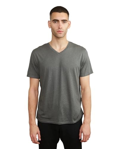 Image of DANISH ENDURANCE Men's Organic T-Shirt, 1 Pack (V-Neck - Charcoal Grey, S)