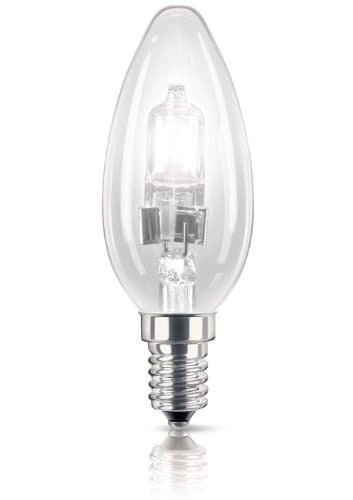 Image of Philips EcoClassic30 B35 18w 240V E14 CL 1CT/15 Halogen Bulb