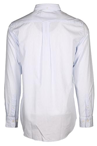 Image of GANT Men's Reg Poplin Stripe Shirt, Light Blue, XXL