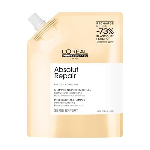 Image of L’Oréal Professionnel Absolut Repair Refill Shampoo 500ml, For Dry Hair, Instant hydration, softness & shine