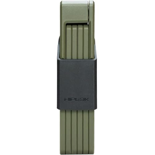 Image of Hiplok Switch Folding Bike Lock - Green. Lightweight Bicycle Lock. 85cm Locking Length, 5mm Thick Bar. Folds to 19cm x 4.2cm (L x W). 3 x Keys Inc