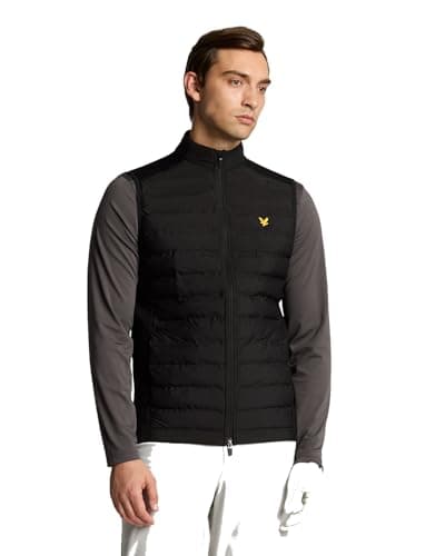 Image of Lyle & Scott Jackets Hybrid Quilted Golf Gilet Z865 Jet Black, S