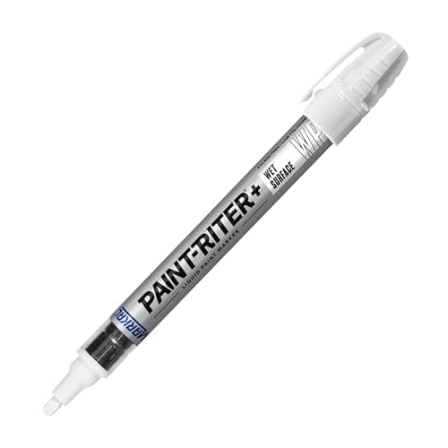 Image of Markal Pro-Line WP Wet Surface Paint Marker Pen (Box of 12, White)