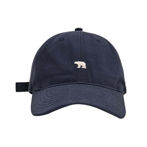 Image of Generic Baseball Caps for Men UK Distressed Vintage Baseball Cap Cotton Embroidered Snapback Summer Running Visor Sun Hats for Men Casual Fishing Holiday Navy