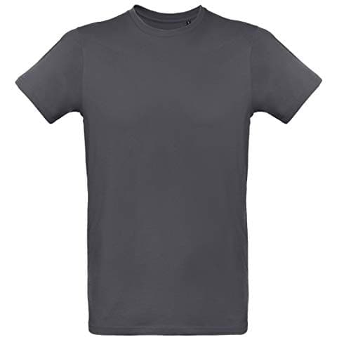 Image of B&C Mens Organic Inspire Plus Tee - Dark Grey - S