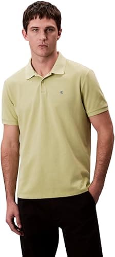 Image of Calvin Klein Jeans Men's SS Casual Pique Classic Polo LV040EM269 Polos, Beige (Winter Pear), XXL