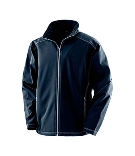 Image of Result Work-Guard Treble Stitch Soft Shell Jacket Navy XL