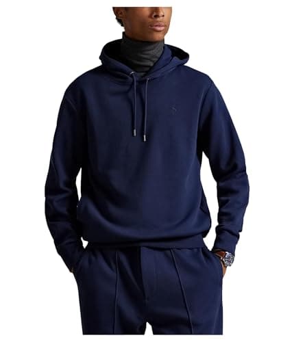 Image of POLO RALPH LAUREN Men's Double-Knit Hoodie, Cruise Navy, XXL
