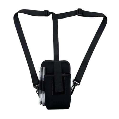 Image of Wanty Barcode Scanner Chest Harness Holster, Mobile Computer Handheld Barcode Scanner Holder Carrying Case Pouch for Symbol, Zebra, USPS, Postal Scanners