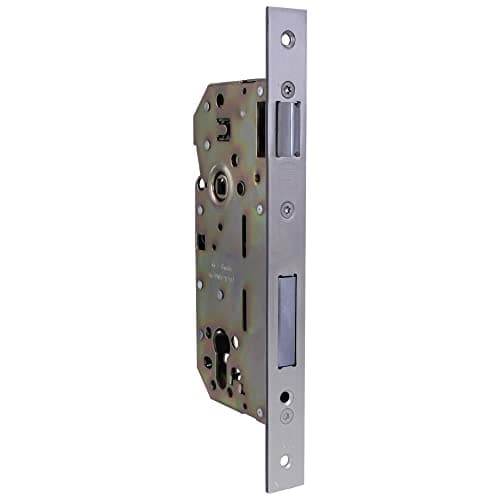Image of Amig - 5 Lever Mortice Lock | Steel Dead Bolt for Exterior & Front Doors | Reversible Handle | Mortise Lock for Wooden Doors | Sliding Window Security | Silver-Plated Matte, Steel