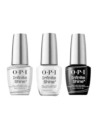 Image of OPI Infinite Shine Long-wear Nail Polish, Gel-Like Nail Varnish with no UV lamp needed, 3-Step System for up to 11 days of vibrant colour, Base Coat & Nail Polish & Top Coat, Funny Bunny, 3x 15ml