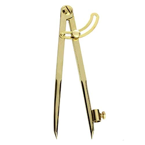 Image of Liquidraw Locking Wing Divider Compass 8" | Brass Precision Technical Drawing Tool for Architects, Engineers, Carpenters & Students | Adjustable Divider for Circles, Radius, Layouts & Measuring