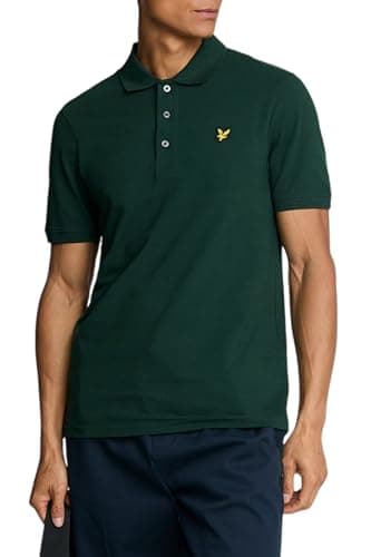 Image of Lyle & Scott SS Polo Shirts Plain Polo Shirt W486 Dark Green, XL