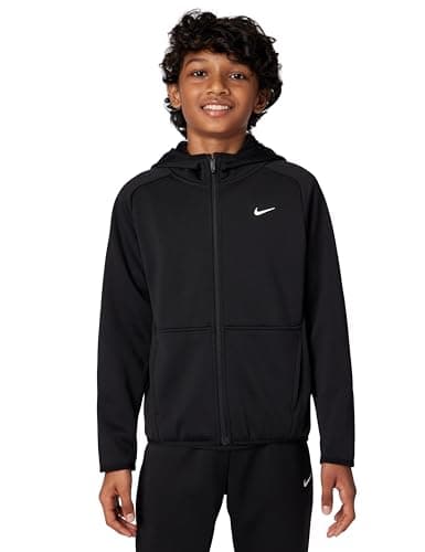 Image of Nike Unisex Children's Winter Therma Fleece Training Hoodie with Full Zip for Large Kids Hoodie