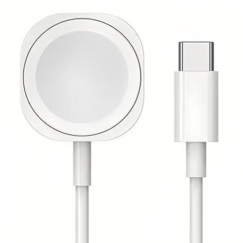 Image of 2026 Upgraded Version - Watch USB-C Magnetic Wireless Fast Charger [MFi Certified] iWatch Portable Charging Cable (1m) Compatible with Apple Watch Series Ultra 2/Ultra/11/10/9/8/7/6/5/4/3/2/SE (White)