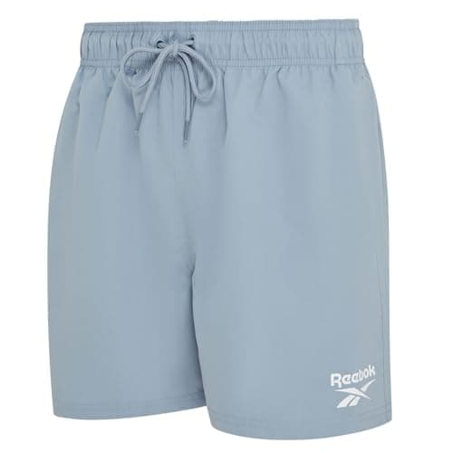Image of Reebok Yale Mens Swimming Shorts | Lightweight and Breathable Polyester Quick Dry Shorts | Mens Swim Trunks for Swimming and Other Outdoor Activities, Upgrade Blue, XL