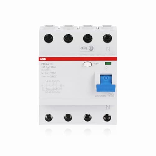 Image of ABB F204A-40/0.03 4 Pole Residual Current devices RCD, 40 Amp Current, 30mA (2CSF204101R1400)