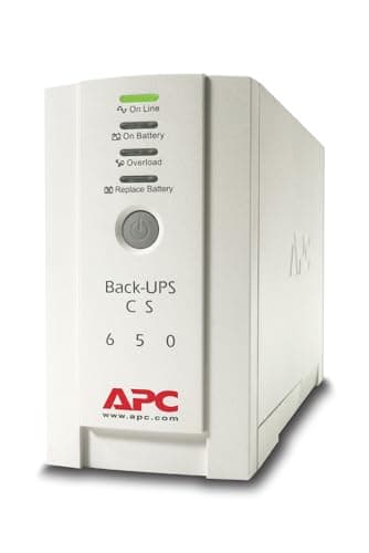 Image of APC by Schneider Electric Back-UPS CS - BK650EI - Uninterruptible Power Supply 650VA (4 Outlets IEC, Surge protected)