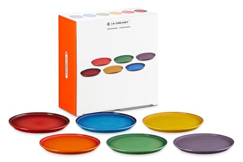 Image of LE CREUSET Stoneware Coupe Set of 6 Dinner Plates