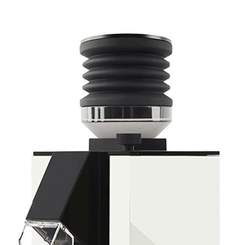 Image of Single Dose Hopper Compatible with Eureka Mignon Espresso Coffee Grinder Silicone Bellow for Blow Out Residual Coffee Grounds (Transparent Adapter)