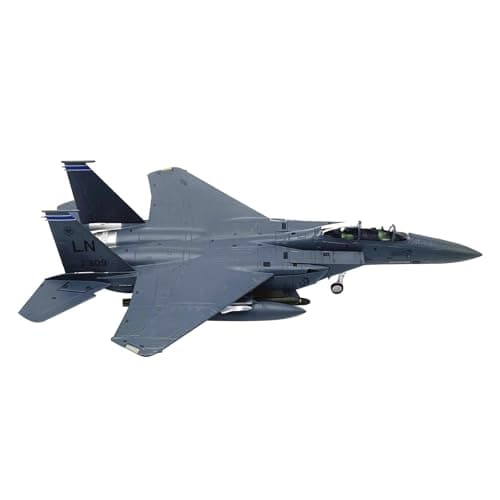 Image of TECKEEN Alloy US Air Force McDonnell Douglas F-15E Strike Eagle Fighter Aircraft Model 1:100 Simulation Science Exhibition Model