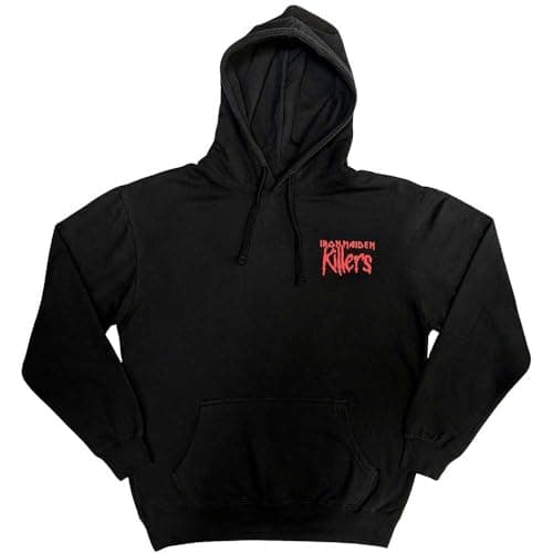 Image of Rock Off officially licensed products Iron Maiden Killers Eddie Official Unisex Hoodie Hooded Top (Small) Black
