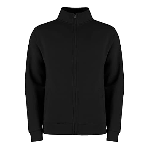 Image of Kustom Kit Men's Zipped Sweatshirt Regular Fit, Black, SML