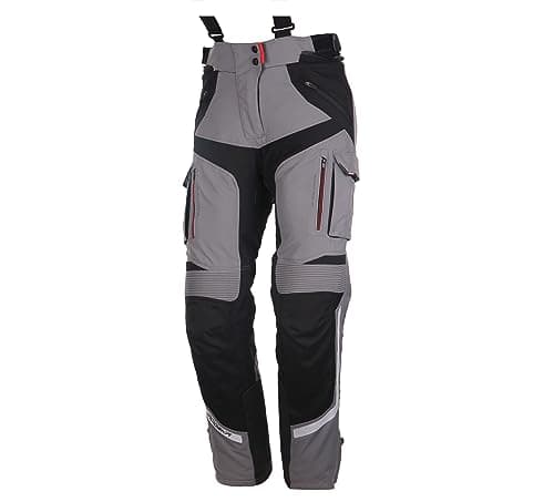 Image of Modeka Panamericana Women's Textile Motorcycle Trousers Grey/Black 44