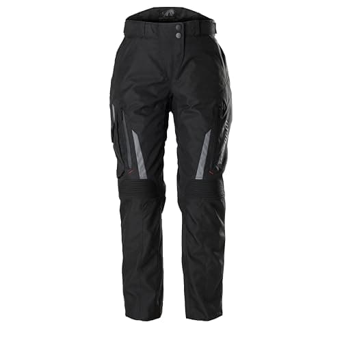 Image of Furygan Women's Killington Lady-CE Approved Motorcycle Pants-Waterproof with D3O Protectors-Removable Thermal Lining-Ventilated-Connection Zip, Black-Grey, M