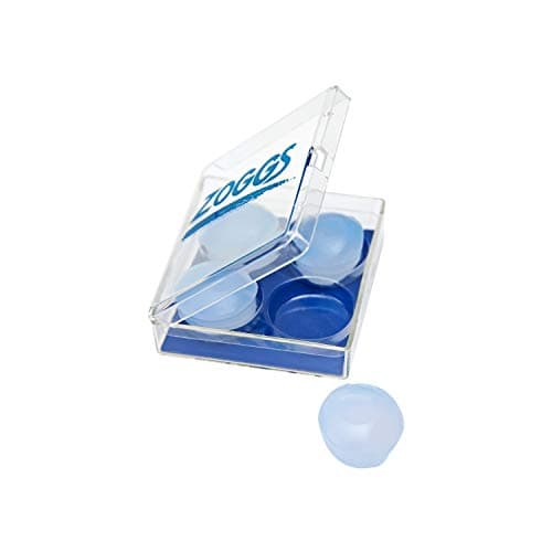 Image of Zoggs Silicone Reusable Ear Plugs for Swimming And Watersports, Clear, Pack of 1