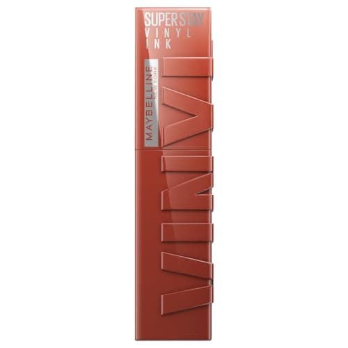 Image of Maybelline New York Super Stay Vinyl Ink Liquid Lip Colour, 16HR Long-Lasting, Ultra-Pigmented, Smudge & Transfer-Proof, High Shine Finish, Vegan Formula for Comfortable Wear, Shade: 130 Extra