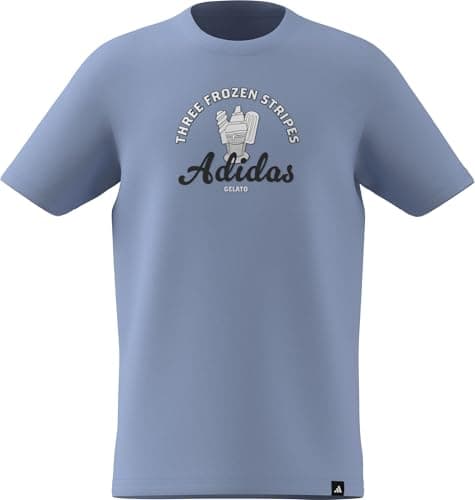 Image of adidas Unisex Kids Food Pack Graphic T-Shirt Junior, Glow Blue, 11-12 Years