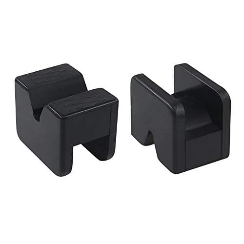 Image of YIXISI 2 PCS Rubber Jack Pad Adapter for for Jack Stand, Universal Rubber Slotted Frame Rail Pinch Weld Protector