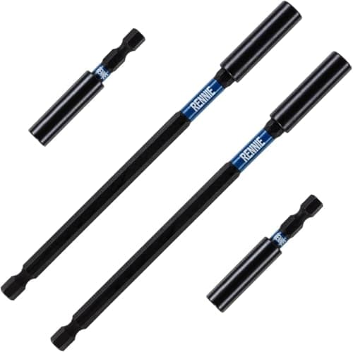Image of 4 Pack Magnetic 60mm & 152mm Long Impact Duty Screwdriver Drill/Bit Holder Fits Milwaukee Dewalt Bosch Milwaukee WERA etc. Impact Drill Hex Extension Bar/Tool Holders/Adapter