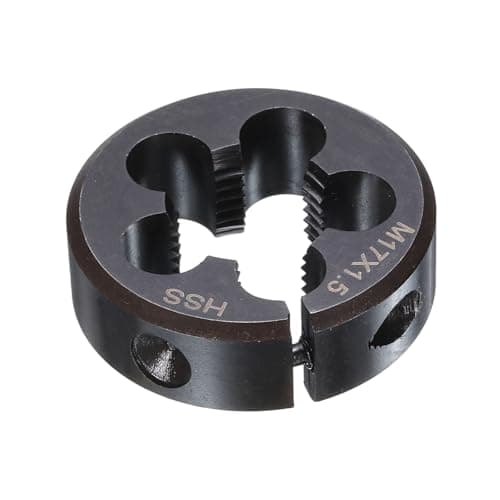 Image of sourcing map Round Threading Die M17 x 1.5 Metric Thread 38mm OD Adjustable Right Hand High-Speed Steel (HSS) Round Die Screw Thread Cutting Die for Thread Repair