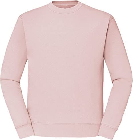 Image of New Spirit Original Premium Unisex Sweatshirts Plain Gym Casual Jumper Leisure Workwear Sweater Sports Crewneck Fleece Large Baby Pink