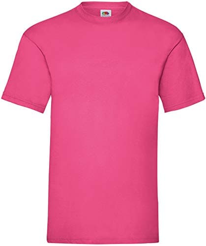Image of Fruit of the Loom Mens Valueweight Short Sleeve T-Shirt (S) (Fuchsia)