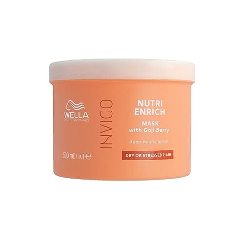 Image of Wella Professionals Invigo Nutri Enrich Deep Nourishing Mask - Instant Deep Nourishment Anti-Frizz Hair Mask With Vitamin E and Oleic Acid - Restore Dry and Damaged Hair 500ml