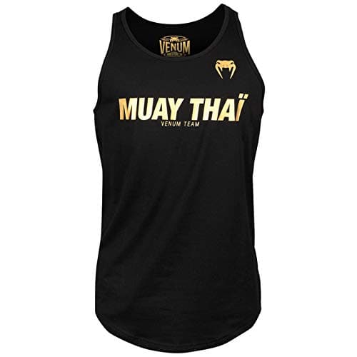 Image of Venum, Muay Thai VT Tank Top, Men's, XXL, Black/Gold