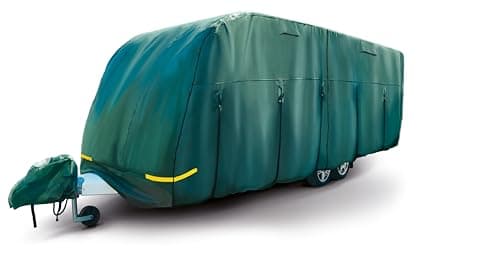 Image of Maypole Caravan Cover 5.6-6.2 m or 19-21Ft 4-Ply Breathable Water Resistant, Green